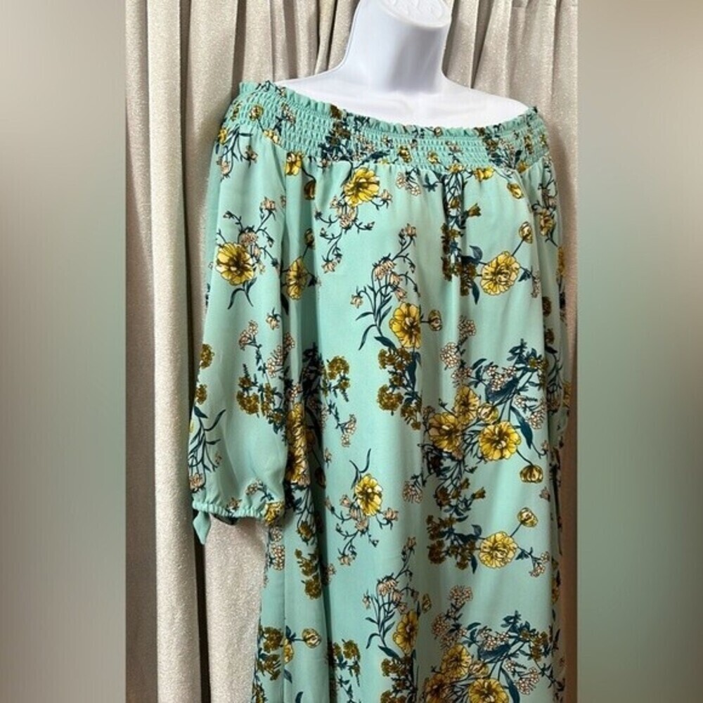 AUW As U Wish Floral Print Size L Multicolored Dress - Picture 10 of 16